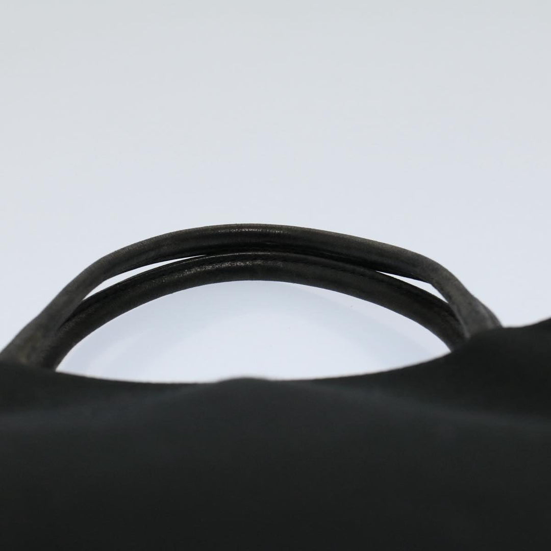 Burberry Tote Bag Canvas Black Auth ti1239
