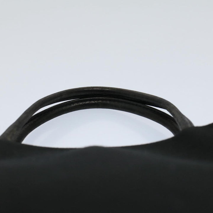 Burberry Tote Bag Canvas Black Auth ti1239