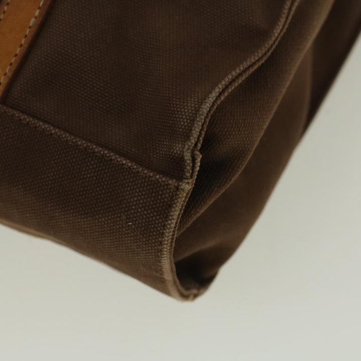 BurberrySs Blue Label Tote Bag Canvas Leather Brown Auth ti1321