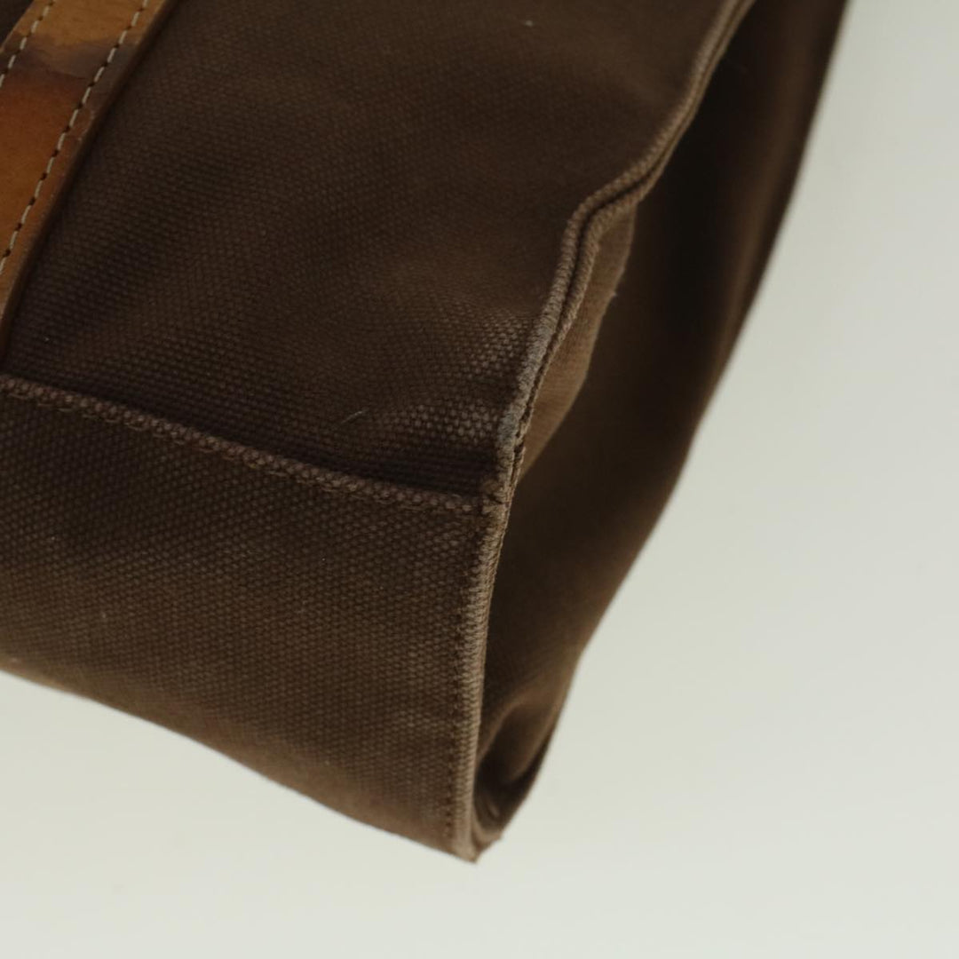 BurberrySs Blue Label Tote Bag Canvas Leather Brown Auth ti1321