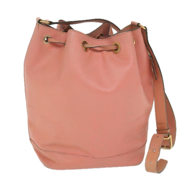 Celine Shoulder Bag Leather Beige  ti1364