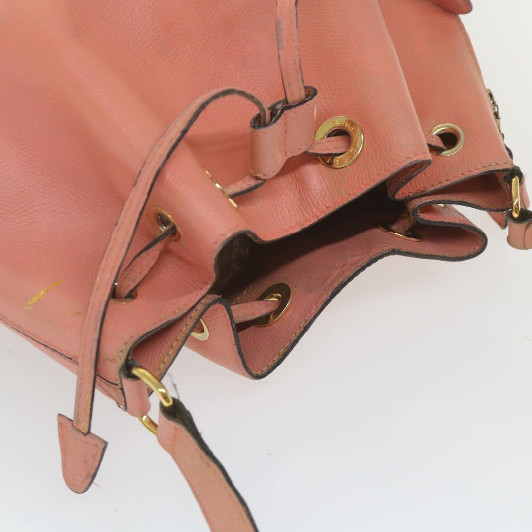 Celine Shoulder Bag Leather Beige  ti1364