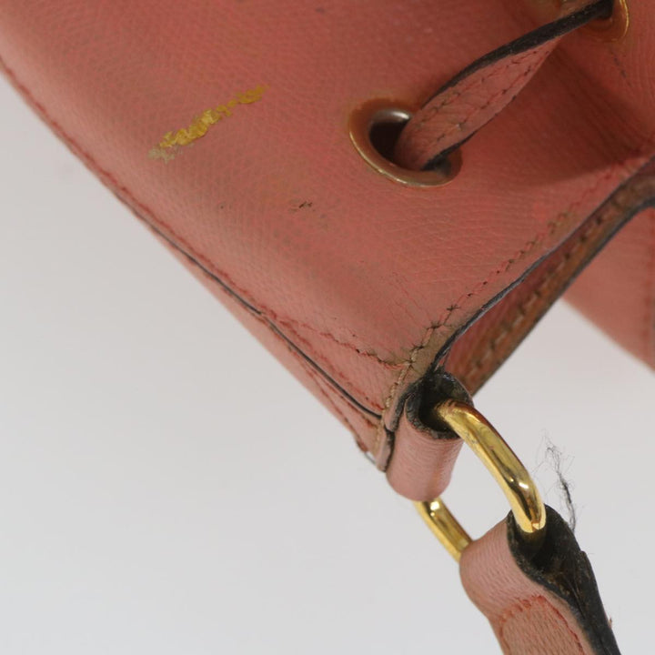 Celine Shoulder Bag Leather Beige  ti1364