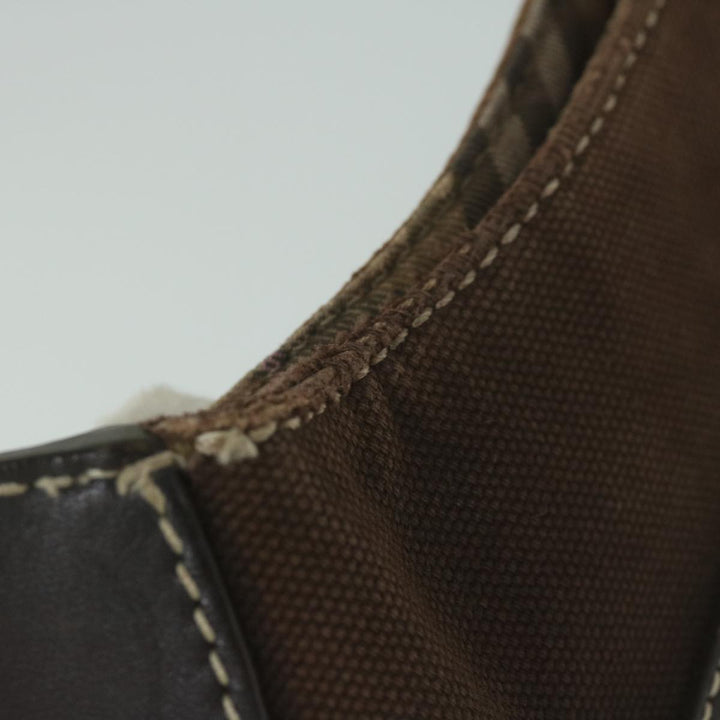 Burberry Blue Label Shoulder Bag Canvas Brown Auth ti1380