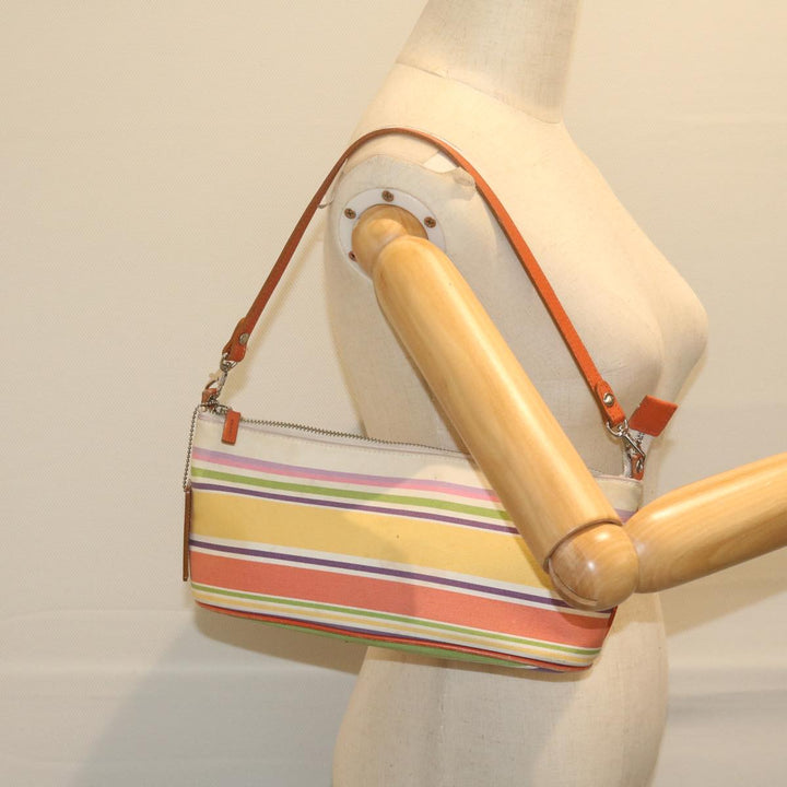 Burberry Blue Label Shoulder Bag Canvas Multicolor Auth ti1389
