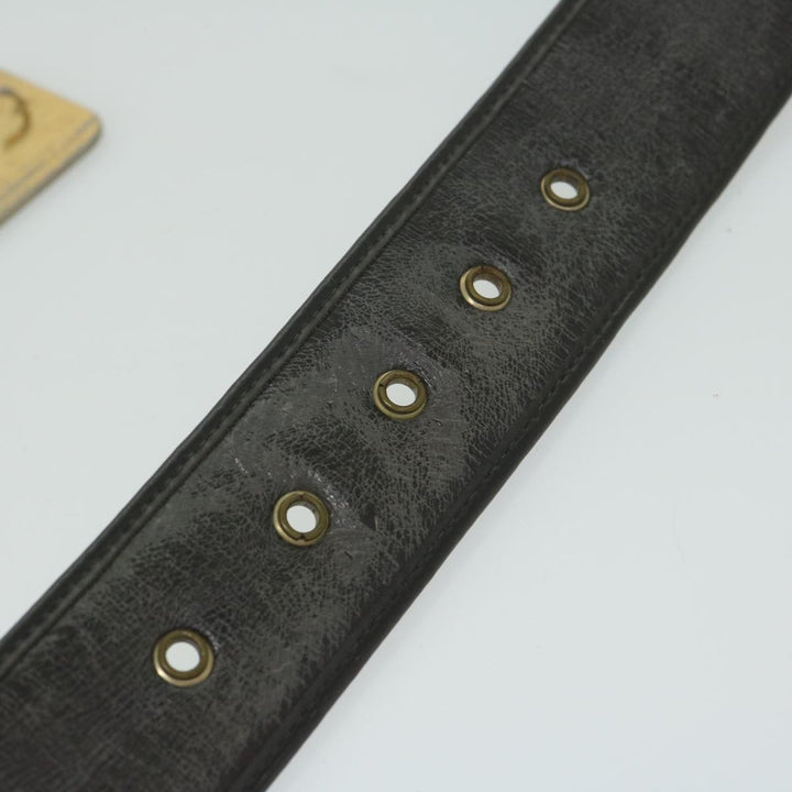 CHRISTIAN Top quality Dior Trotter Canvas Belt 24.8"-28.7" Brown Auth ti1395