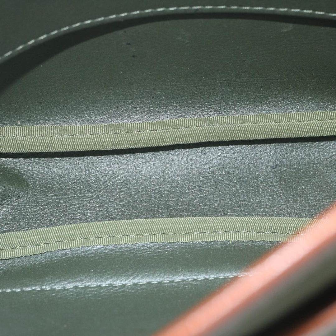 BURBERRYSs Shoulder Bag Canvas Khaki Auth ti1465