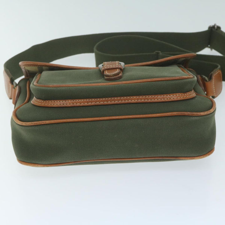 BURBERRYSs Shoulder Bag Canvas Khaki Auth ti1465