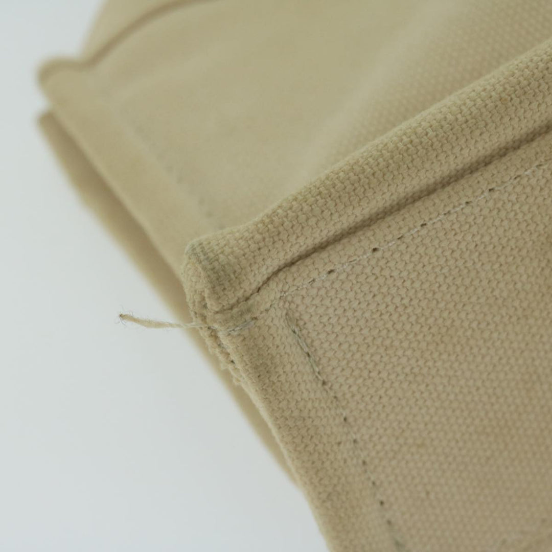 Burberry Blue Label Hand Bag Canvas Beige Auth ti1470