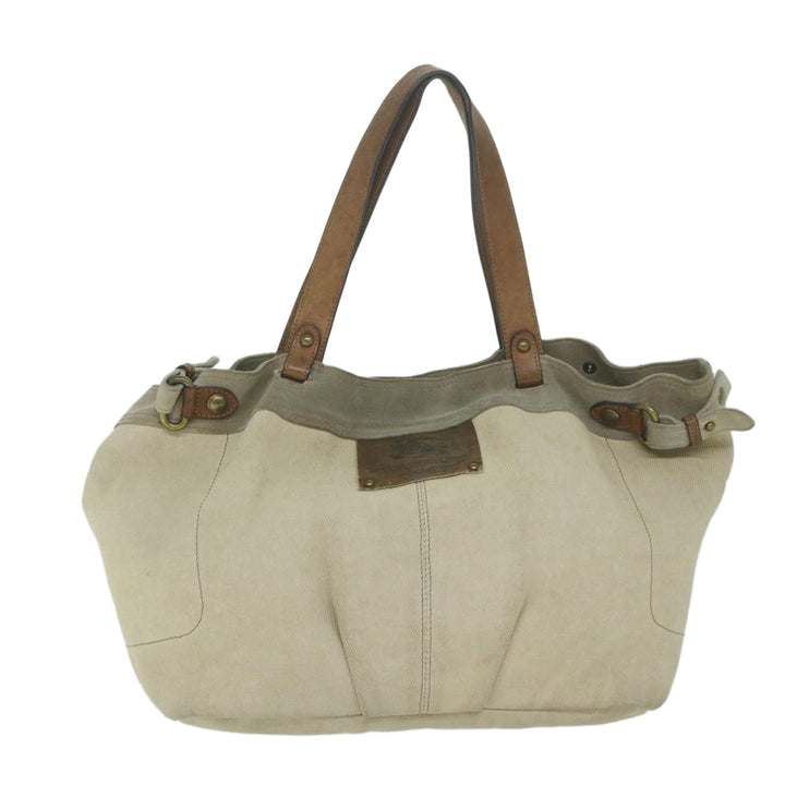 Top Quality Burberry Blue Label Tote Bag Canvas Beige Auth ti1476