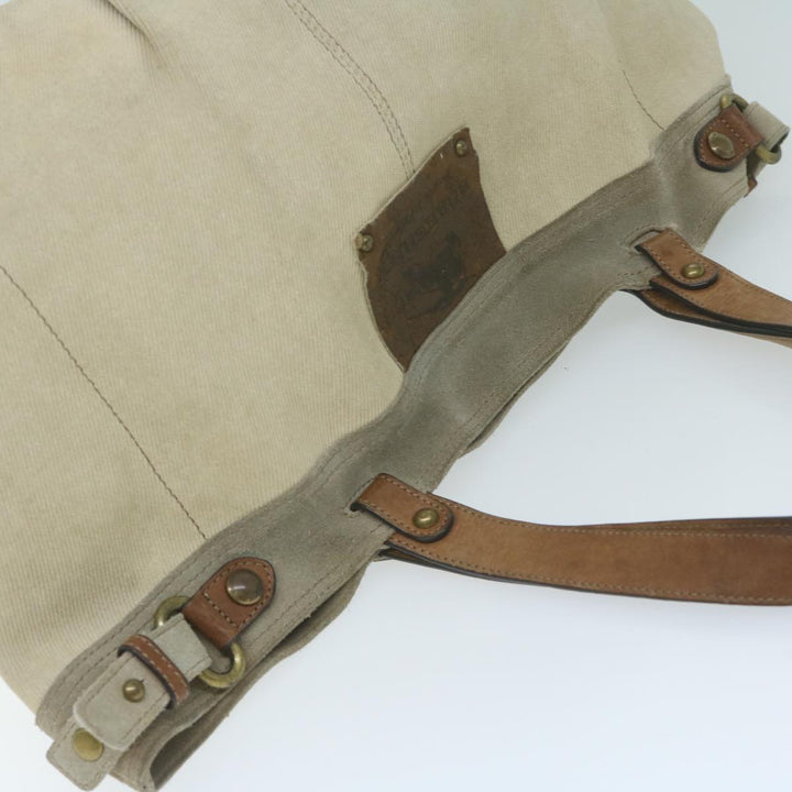 Top Quality Burberry Blue Label Tote Bag Canvas Beige Auth ti1476