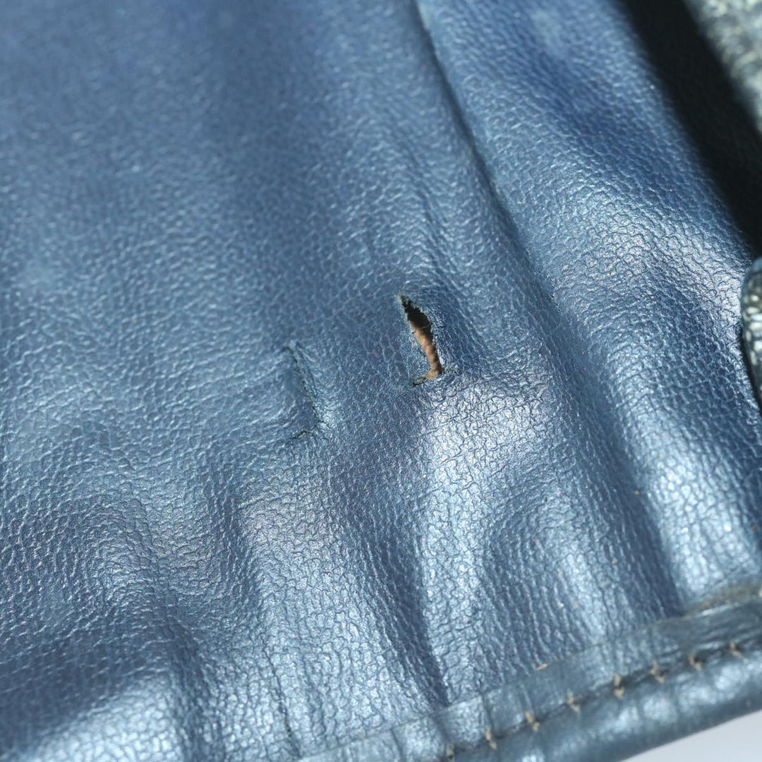 Celine Macadam Canvas Shoulder Bag Coated Canvas Navy  ti1495
