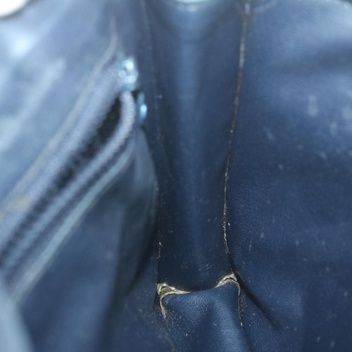 Celine Macadam Canvas Shoulder Bag Coated Canvas Navy  ti1495