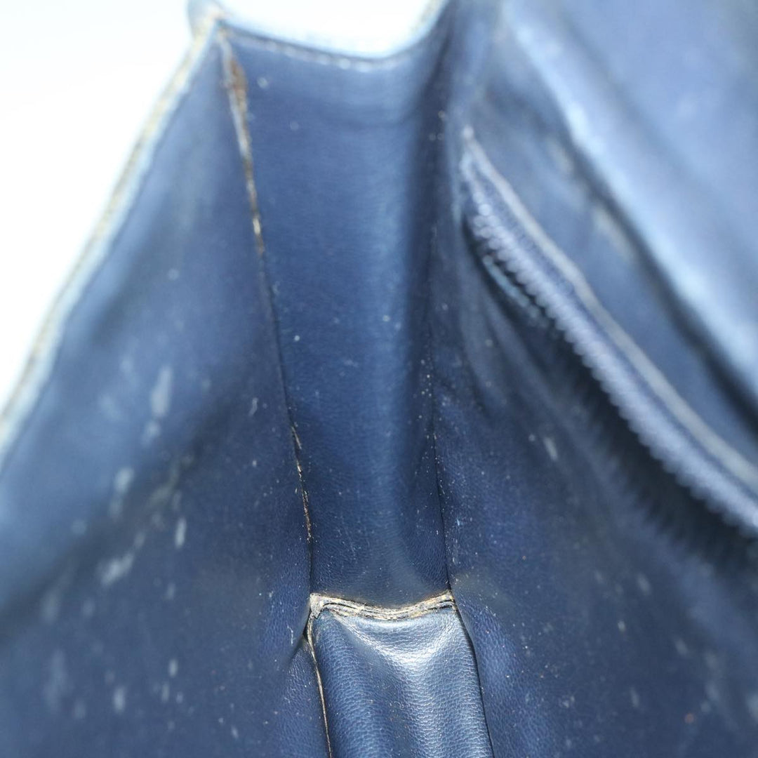 Celine Macadam Canvas Shoulder Bag Coated Canvas Navy  ti1495