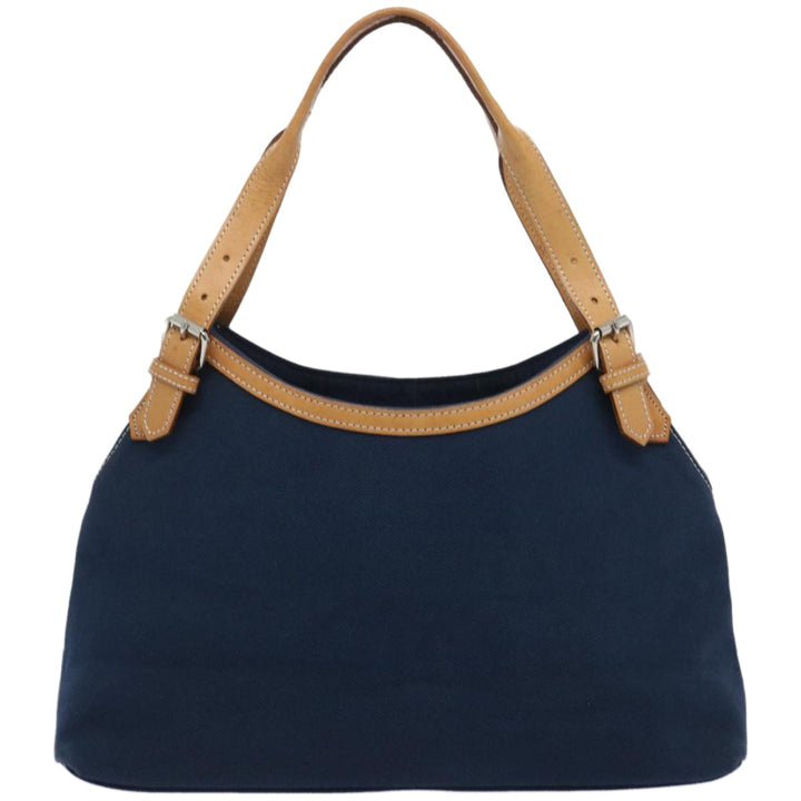 BURBERRY Blue Label Tote Bag Canvas Navy Auth ti1535