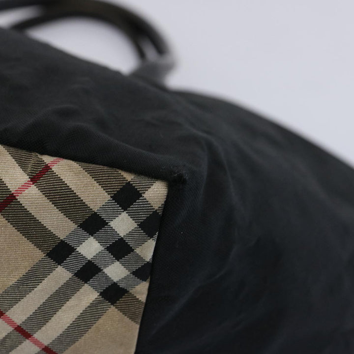 Burberry Blue Label Tote Bag Nylon Beige Auth ti1539