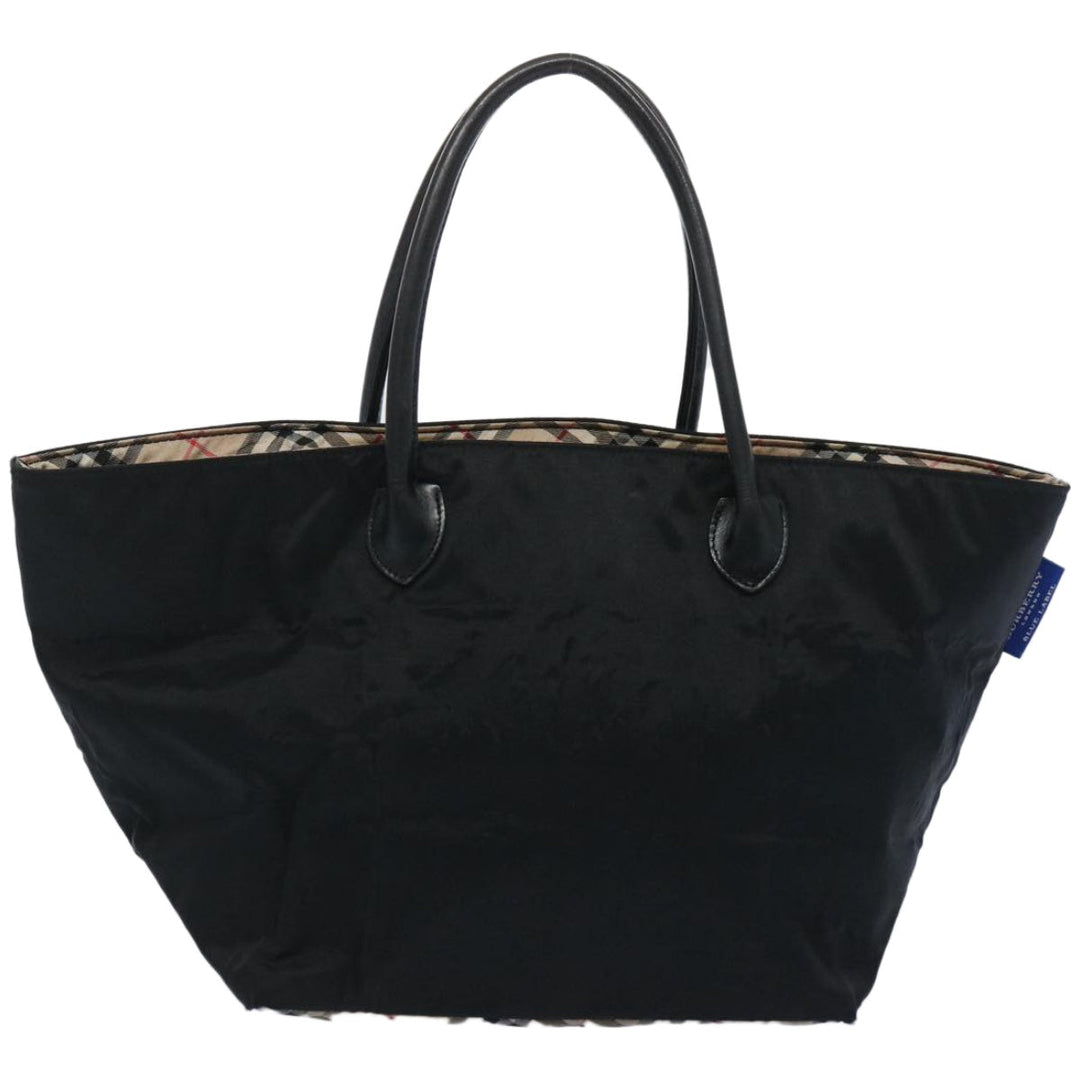 Burberry Blue Label Tote Bag Nylon Beige Auth ti1539