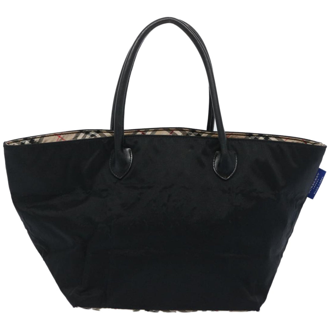 Burberry Blue Label Tote Bag Nylon Beige Auth ti1539