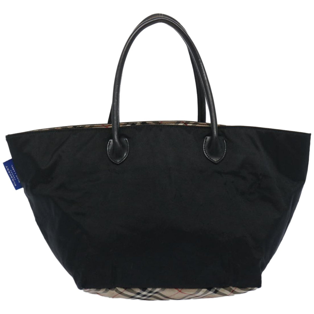 Burberry Blue Label Tote Bag Nylon Beige Auth ti1539