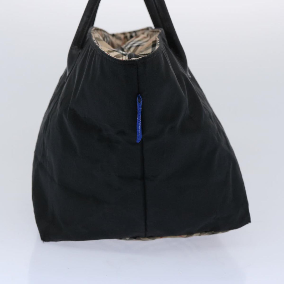 Burberry Blue Label Tote Bag Nylon Beige Auth ti1539