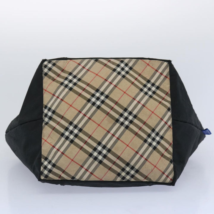 Burberry Blue Label Tote Bag Nylon Beige Auth ti1539