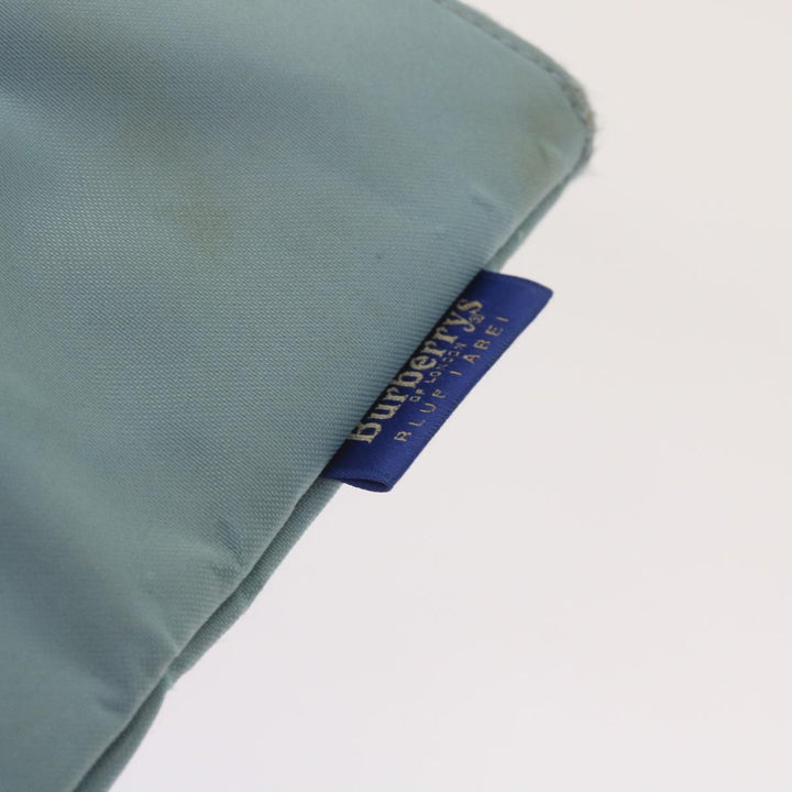 BurberrySs Blue Label Tote Bag Nylon Light Blue Auth ti1542