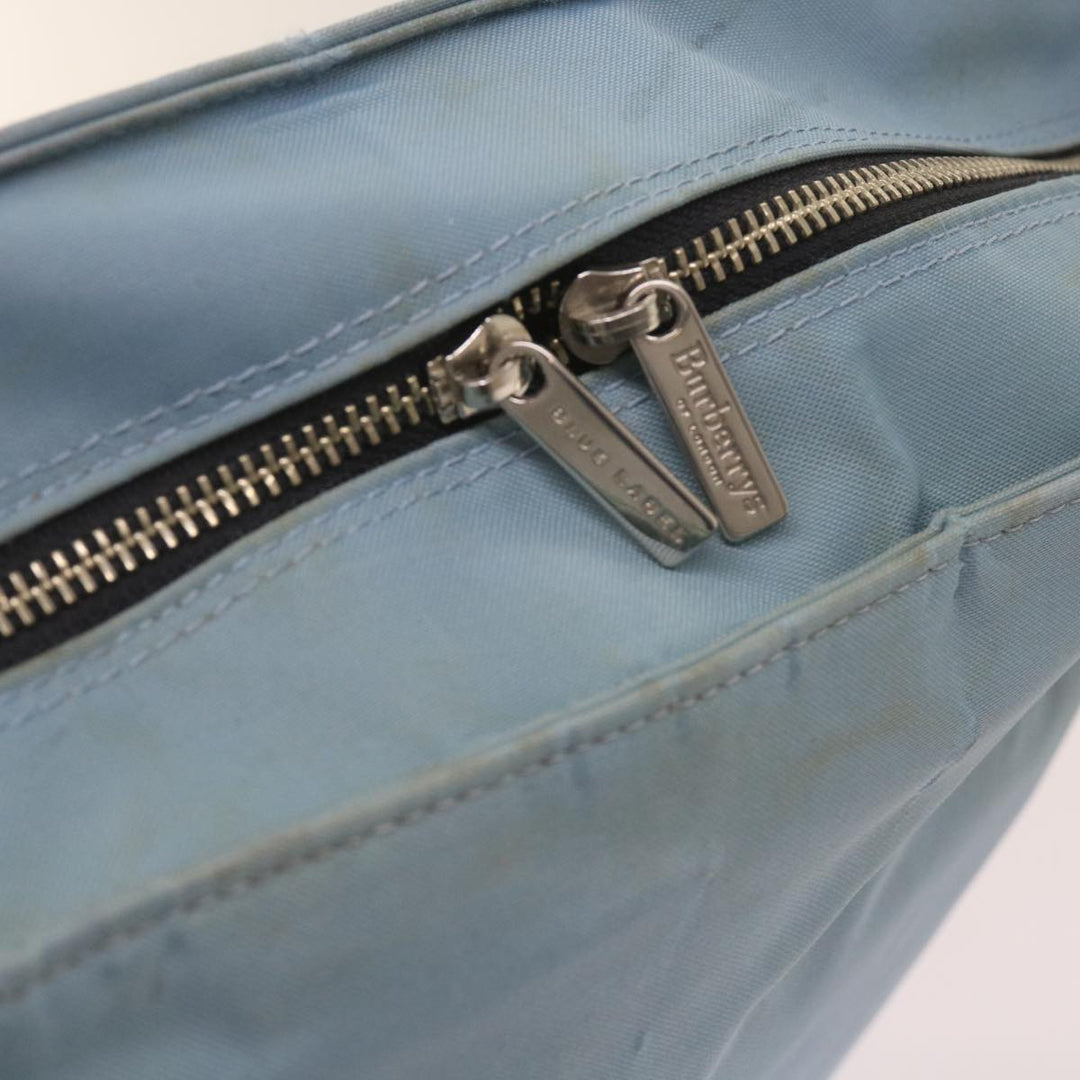 BurberrySs Blue Label Tote Bag Nylon Light Blue Auth ti1542