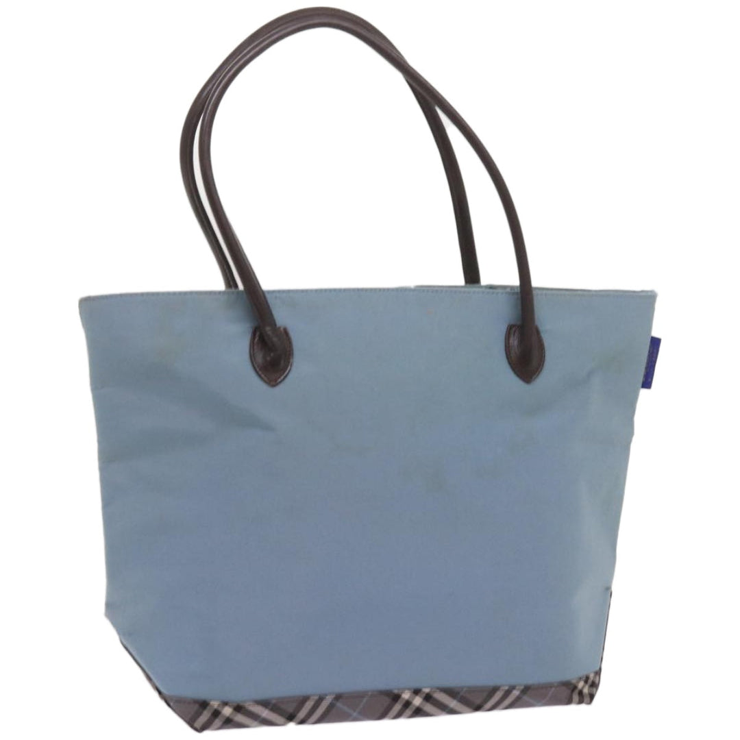 BurberrySs Blue Label Tote Bag Nylon Light Blue Auth ti1542