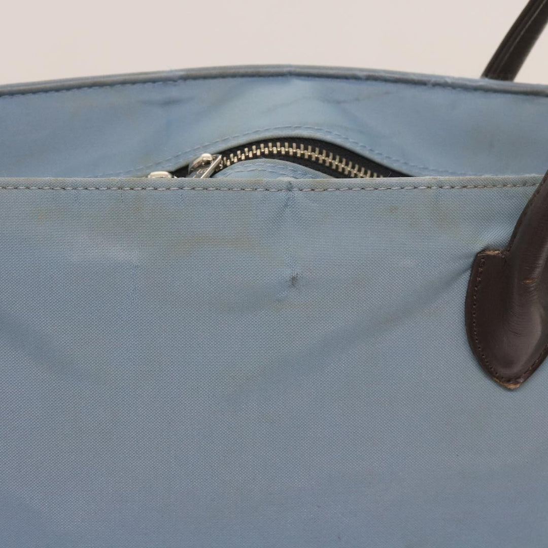 BurberrySs Blue Label Tote Bag Nylon Light Blue Auth ti1542