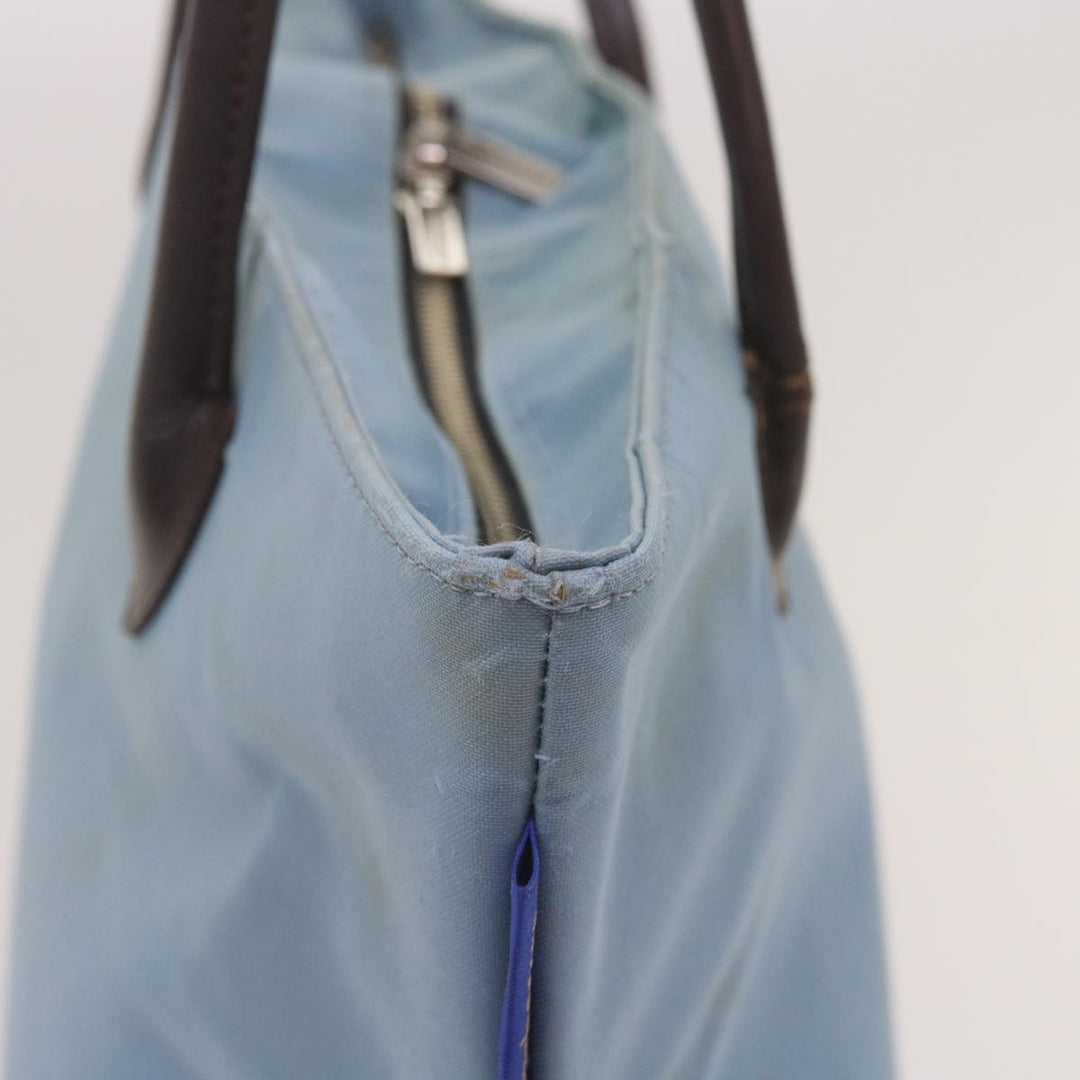 BurberrySs Blue Label Tote Bag Nylon Light Blue Auth ti1542