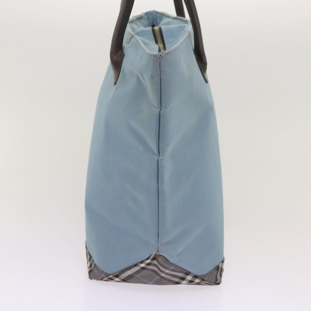 BurberrySs Blue Label Tote Bag Nylon Light Blue Auth ti1542