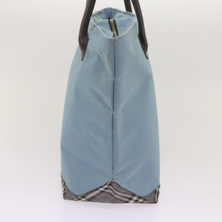 BurberrySs Blue Label Tote Bag Nylon Light Blue Auth ti1542