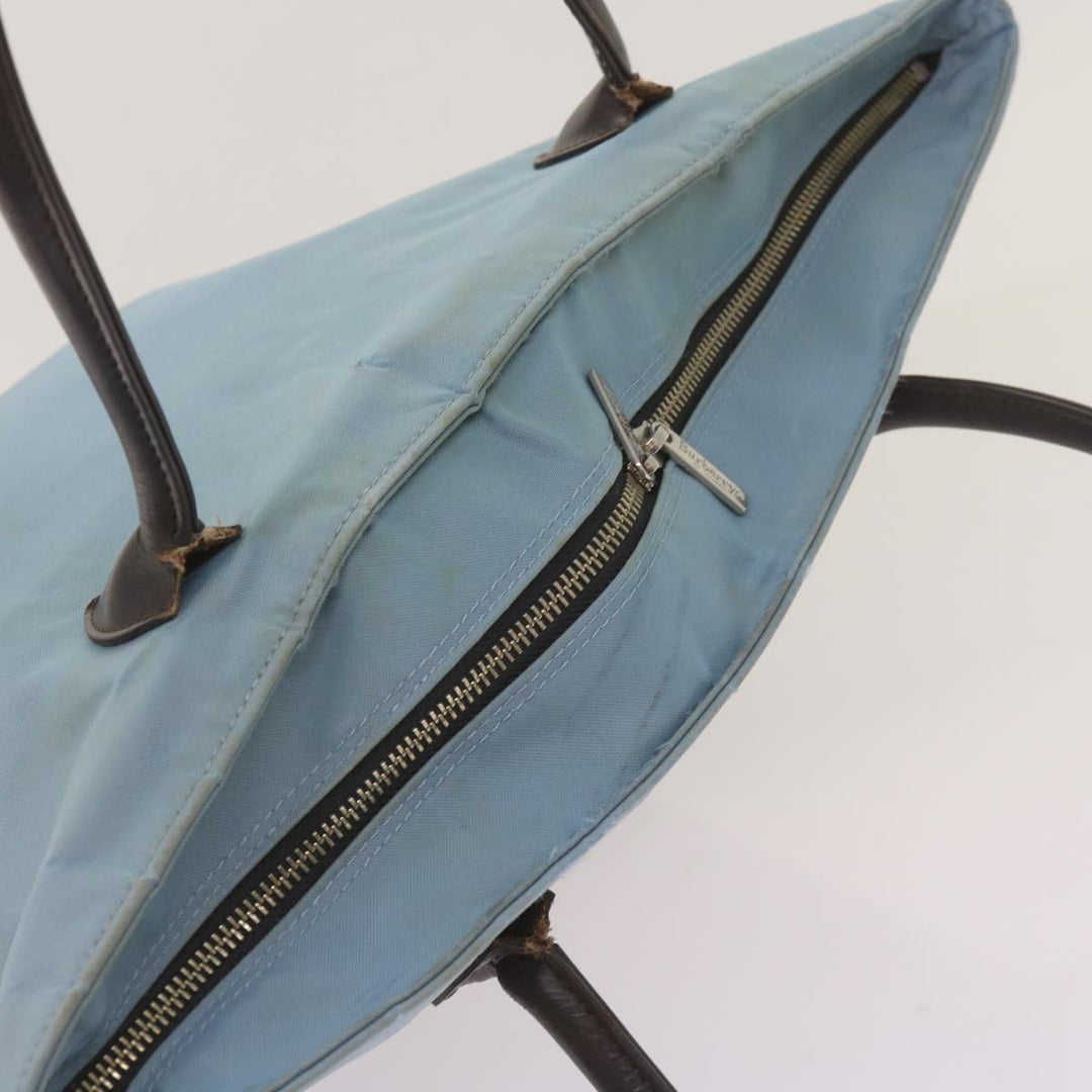 BurberrySs Blue Label Tote Bag Nylon Light Blue Auth ti1542