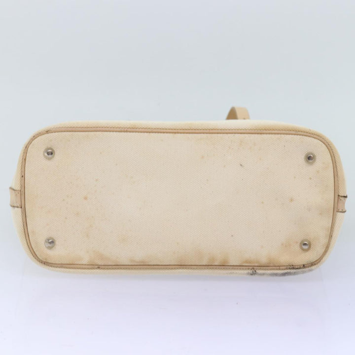 Burberry Hand Bag Canvas Beige Auth ti1704