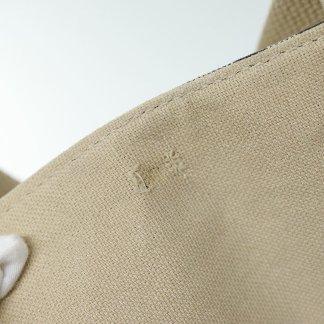 BURBERRY Nova Check Hand Bag Canvas Beige Auth ti1736