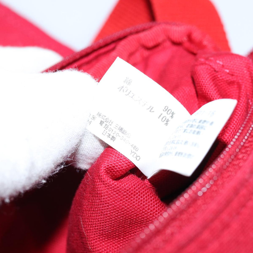 Burberry Shoulder Bag Canvas Red Auth ti1749