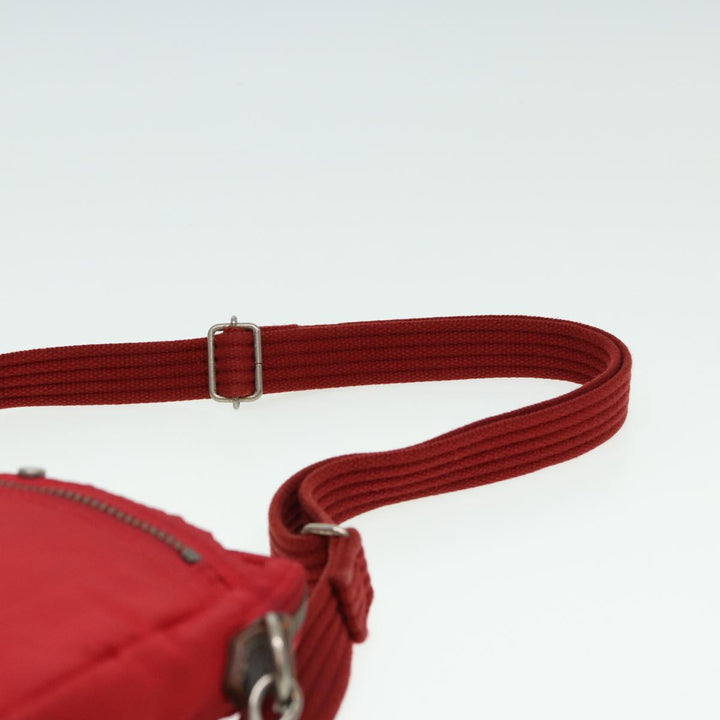 Burberry Blue Label Shoulder Bag Canvas nylon 2Set Navy Red Auth ti1767