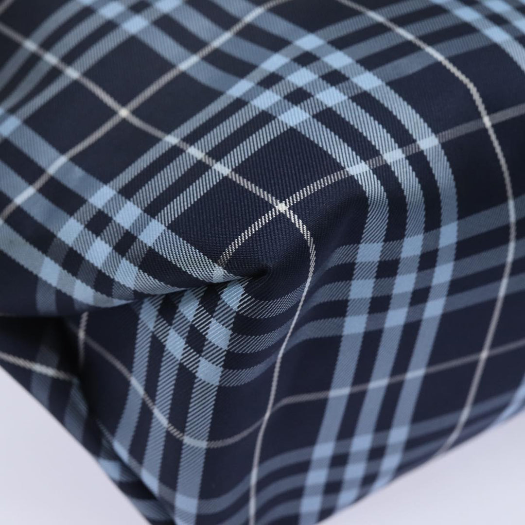 Burberry Nova Check Hand Bag Nylon Navy Auth ti1769