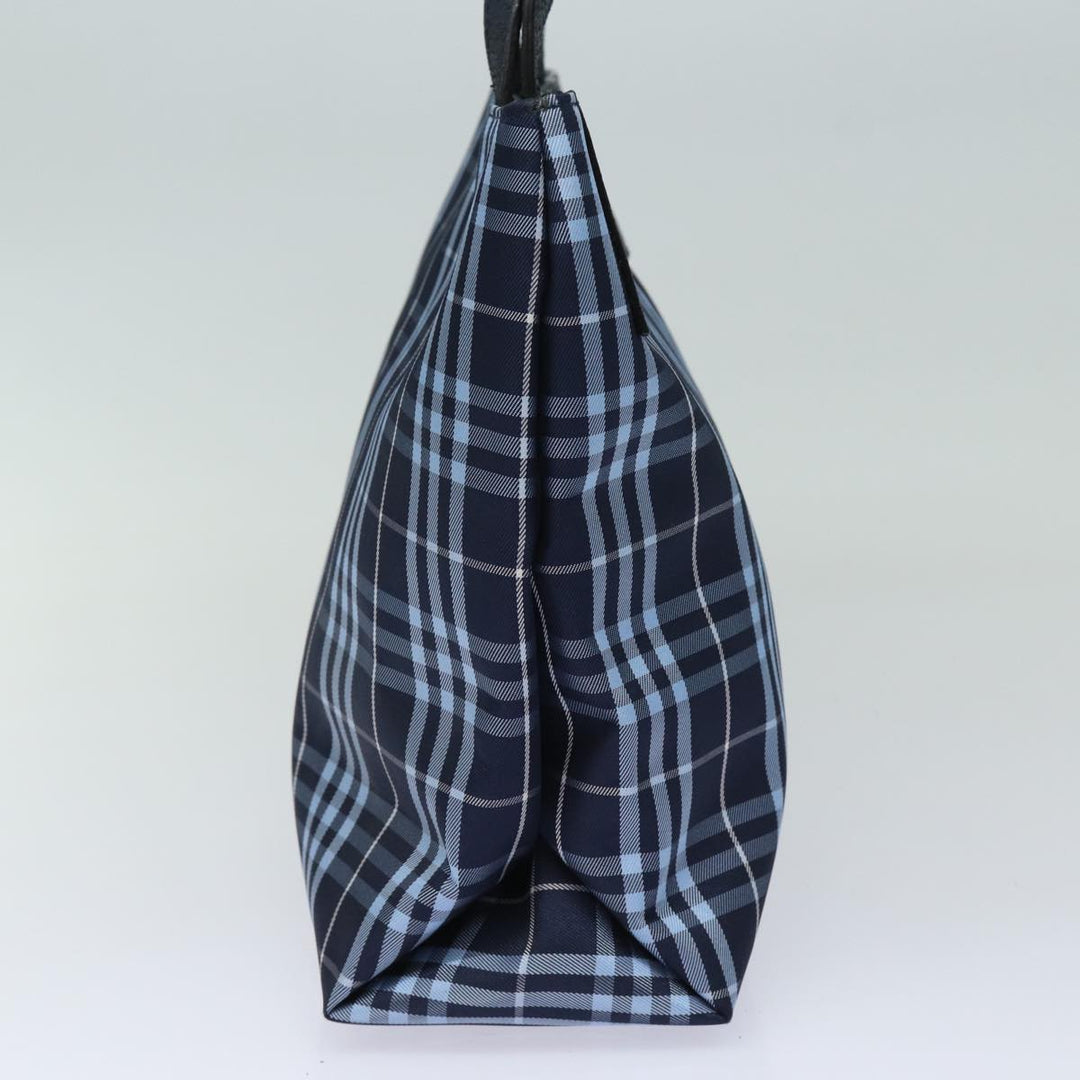 Burberry Nova Check Hand Bag Nylon Navy Auth ti1769