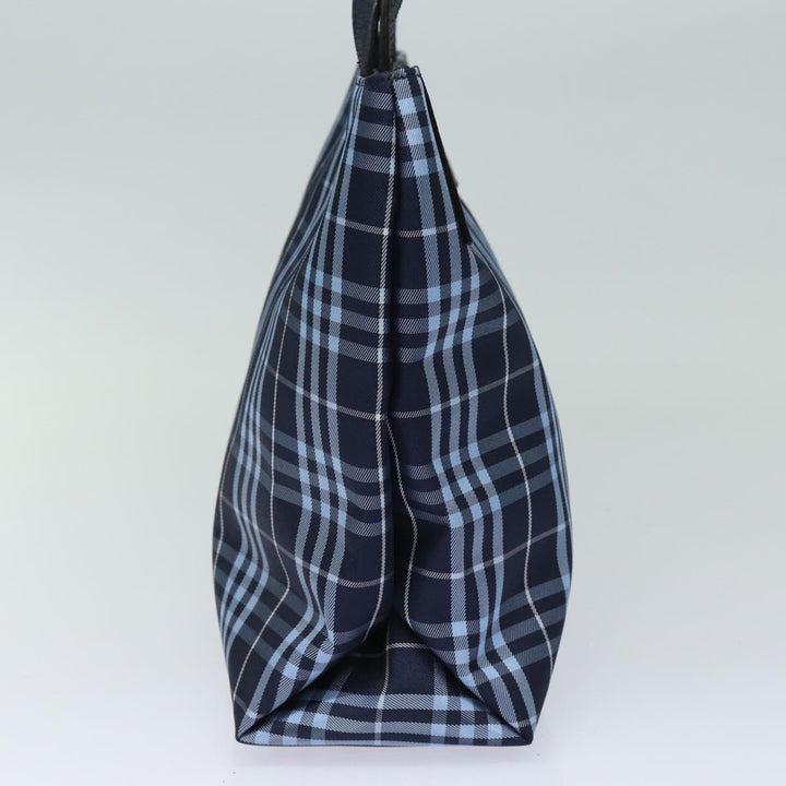 Burberry Nova Check Hand Bag Nylon Navy Auth ti1769