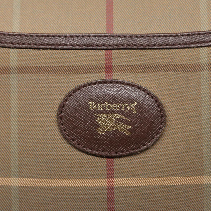BurberrySs Nova Check Shoulder Bag Canvas Beige Brown Auth ti1772
