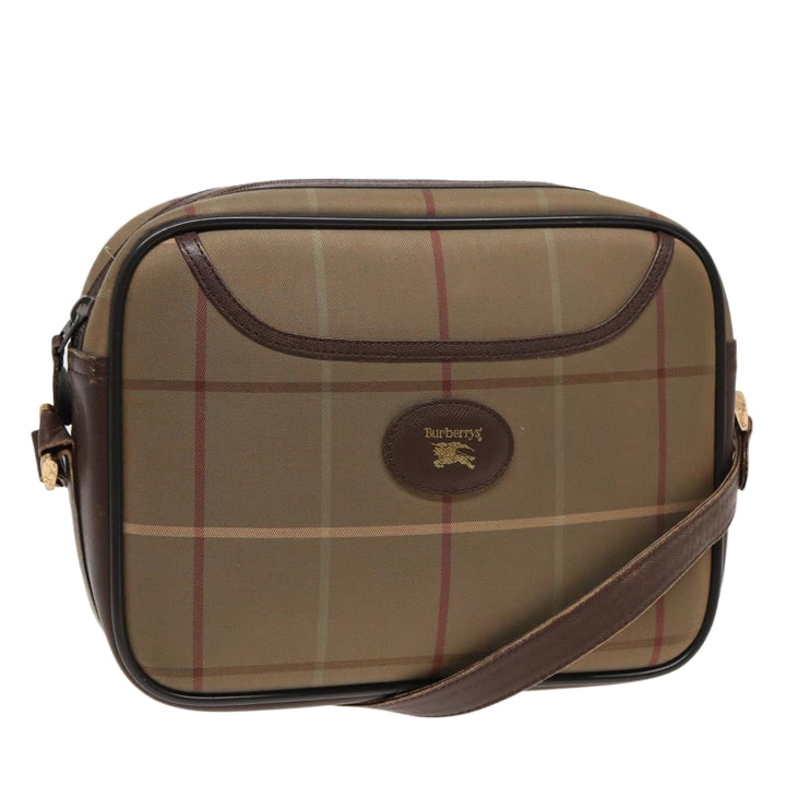 BurberrySs Nova Check Shoulder Bag Canvas Beige Brown Auth ti1772