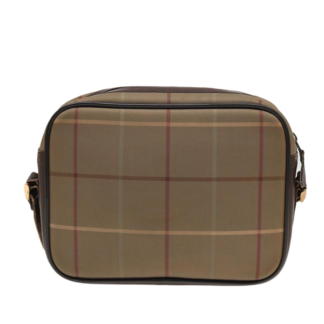 BurberrySs Nova Check Shoulder Bag Canvas Beige Brown Auth ti1772