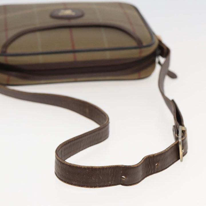 BurberrySs Nova Check Shoulder Bag Canvas Beige Brown Auth ti1772