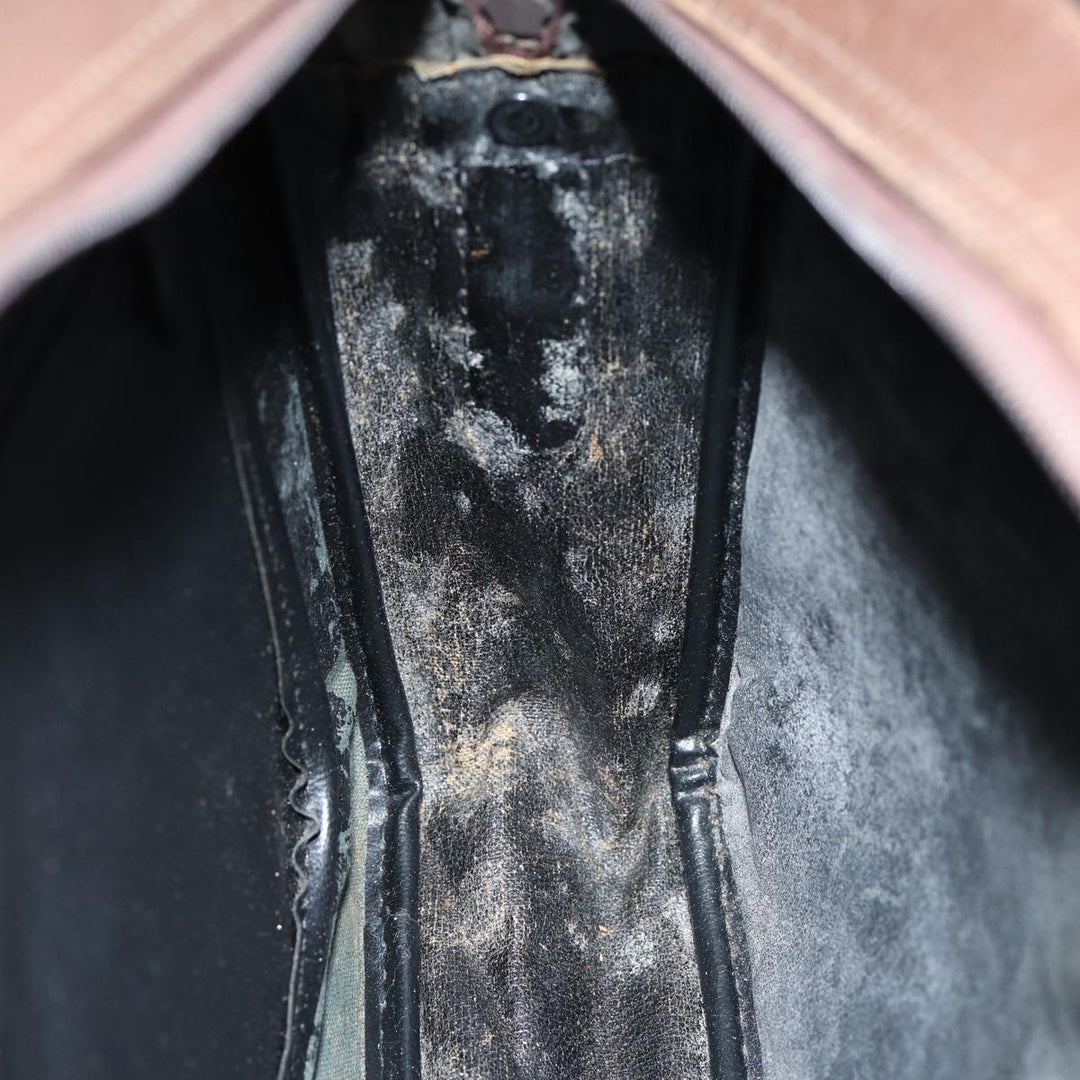 BurberrySs Nova Check Blue Label Hand Bag Canvas Black Auth ti1774