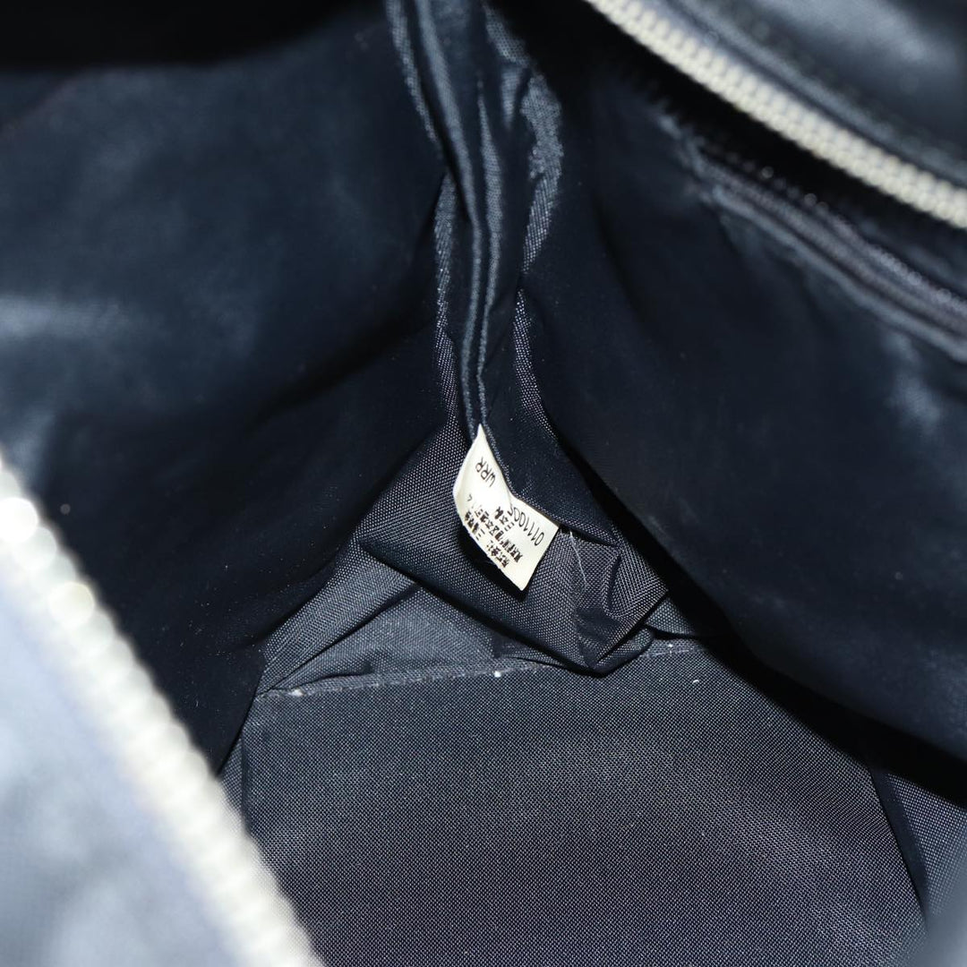 BurberrySs Nova Check Blue Label Hand Bag Canvas Black Auth ti1780