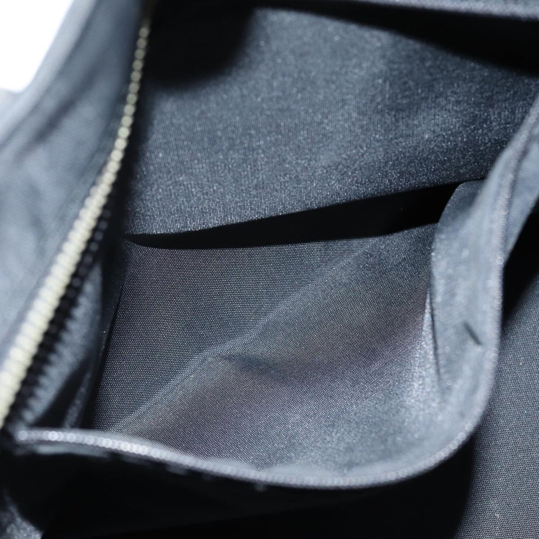 BurberrySs Nova Check Blue Label Hand Bag Canvas Black Auth ti1780