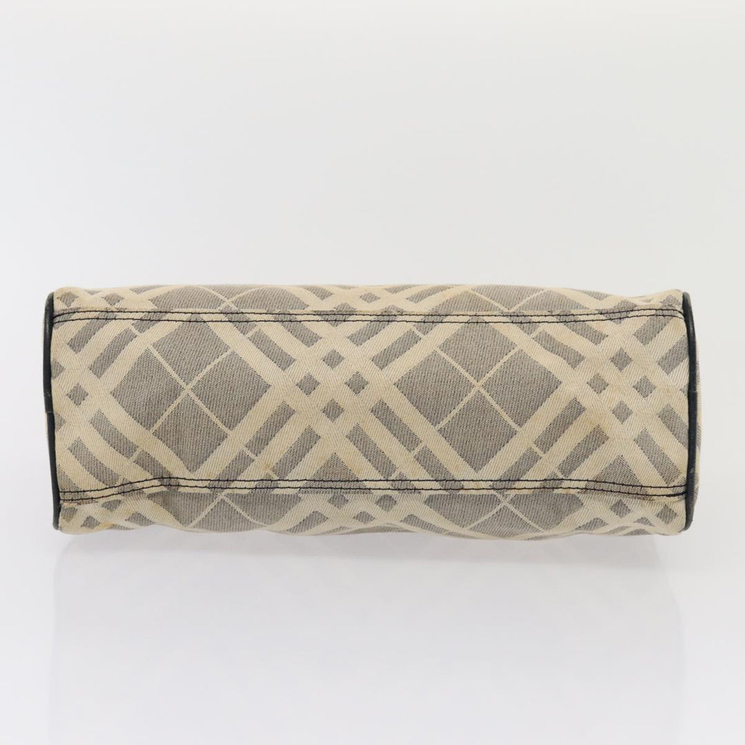 Burberry s Nova Check Blue Label Hand Bag Canvas 2Set Navy Auth ti1802