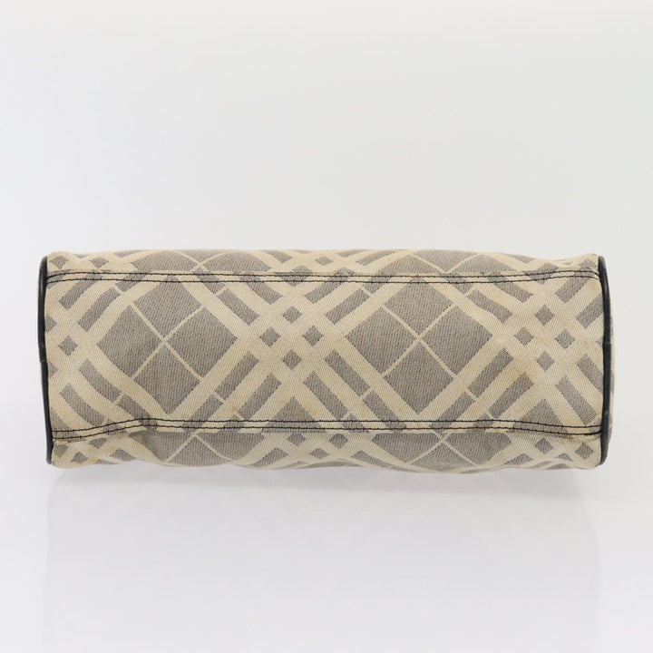 Burberry s Nova Check Blue Label Hand Bag Canvas 2Set Navy Auth ti1802