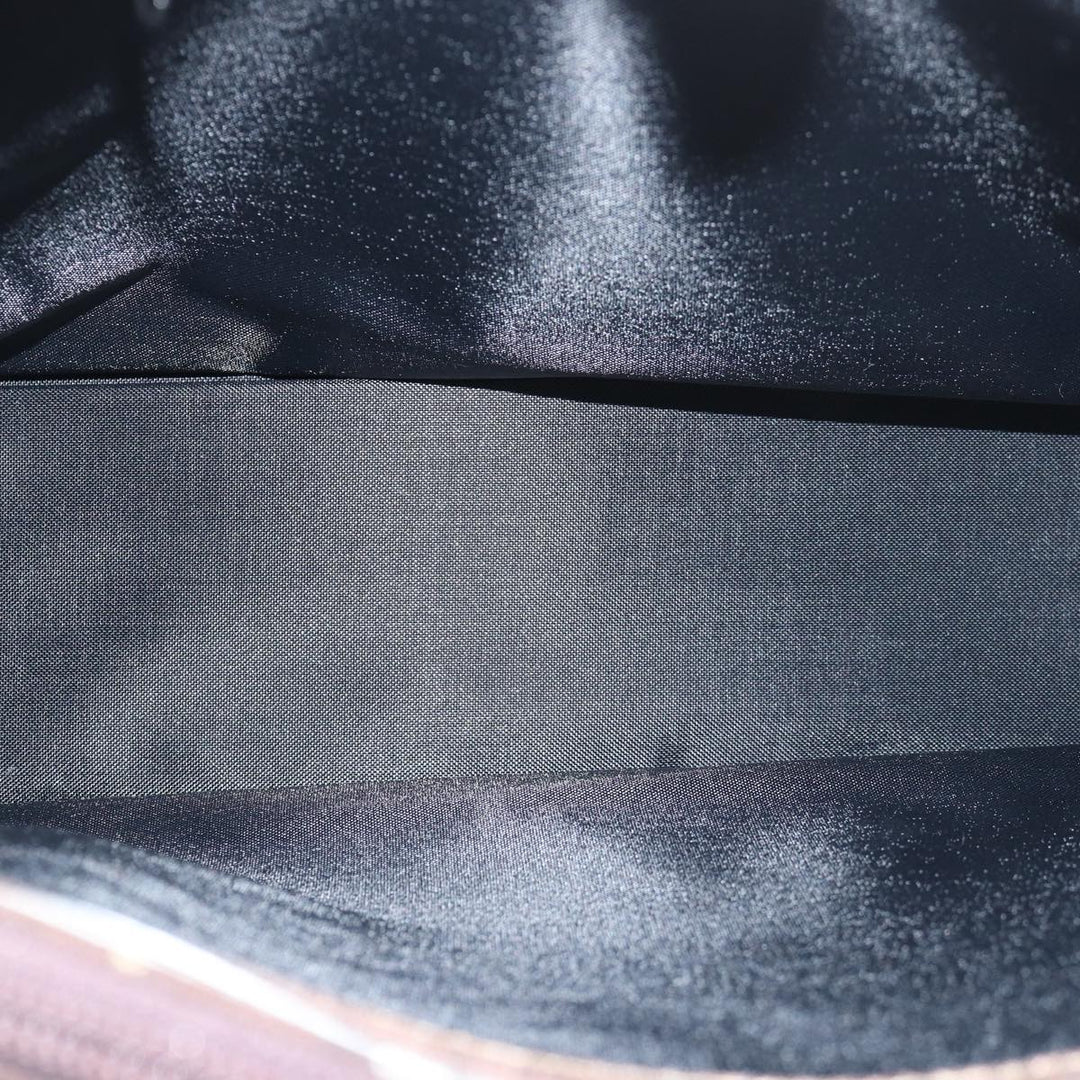 BurberrySs Nova Check Blue Label Tote Bag Nylon Leather Brown Black Auth ti1822
